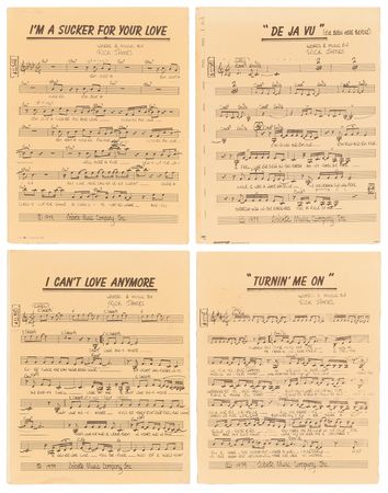Lot #766 Rick James (4) Sheet Music Booklets for Teena Marie - Image 1