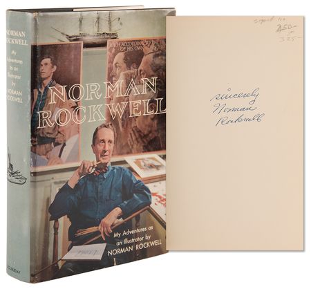 Lot #337 Norman Rockwell Signed Book - My Adventures as an Illustrator - Image 1