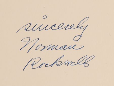 Lot #337 Norman Rockwell Signed Book - My Adventures as an Illustrator - Image 2