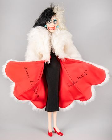 Lot #347 Cruella de Vil: Betty Lou Gerson Signed Ceramic Doll - Image 2