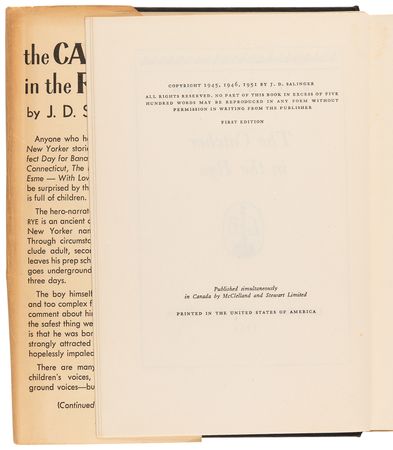 Lot #604 J. D. Salinger: The Catcher in the Rye (First Edition) - Image 4