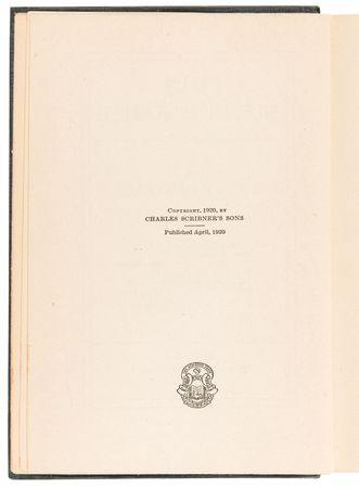 Lot #652 F. Scott Fitzgerald: This Side of Paradise (First Edition) - Image 3
