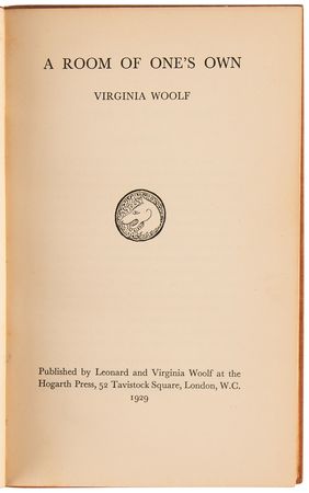 Lot #698 Virginia Woolf: A Room of One's Own (First Edition) - Image 2