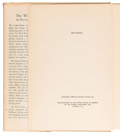 Lot #650 William Faulkner: The Wild Palms (First Edition) - Image 4