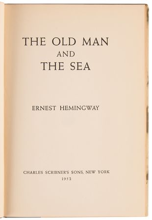 Lot #659 Ernest Hemingway: The Old Man and the Sea (First Edition) - Image 2