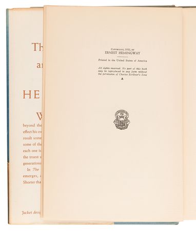 Lot #659 Ernest Hemingway: The Old Man and the Sea (First Edition) - Image 4