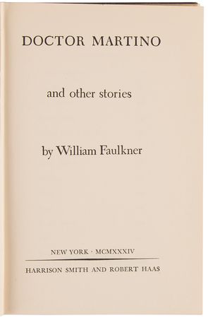 Lot #647 William Faulkner: Doctor Martino (First Edition) - Image 2