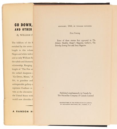 Lot #649 William Faulkner: Go Down, Moses (First Edition) - Image 4