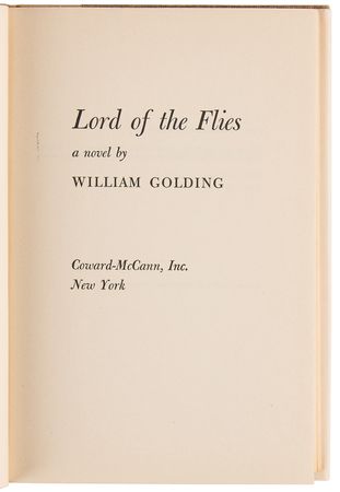 Lot #587 William Golding: Lord of the Flies (First American Edition) - Image 2