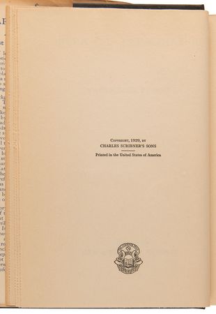 Lot #593 Ernest Hemingway: A Farewell to Arms (First Edition) - Image 4