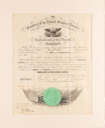 Lot #23 James Buchanan Document Signed as President - Image 1