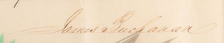 Lot #23 James Buchanan Document Signed as President - Image 3
