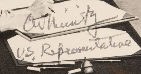 Lot #269 Chester Nimitz Twice-Signed Oversized Photograph of Japanese Surrender - Image 2