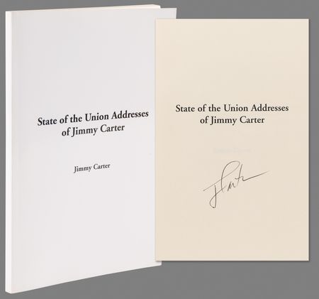 Lot #28 Jimmy Carter Signed Book - State of the Union Addresses of Jimmy Carter - Image 1