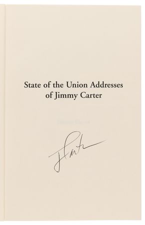Lot #28 Jimmy Carter Signed Book - State of the Union Addresses of Jimmy Carter - Image 4