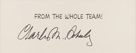 Lot #550 Charles Schulz Signature - Image 2