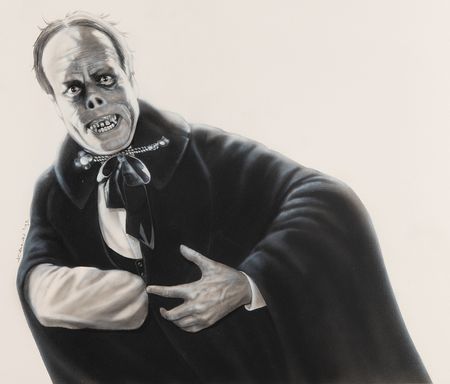 Lot #822 Lon Chaney, Sr: Joann Daley Original 'Phantom of the Opera' Artwork - Image 1