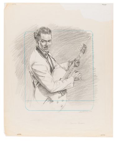 Lot #775 Rock and Roll Musicians: Joann Daley (3) Original Drawings - Image 3