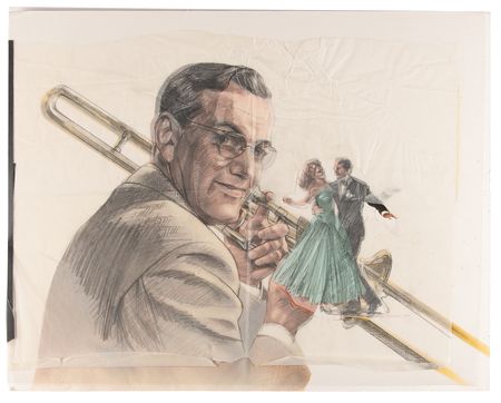 Lot #741 Glenn Miller: Joann Daley (4) Original Sketches and Painting - Image 5