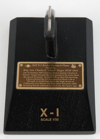 Lot #286 Chuck Yeager Signed ‘Glamorous Glennis’ Bell X-1 Model - Image 4