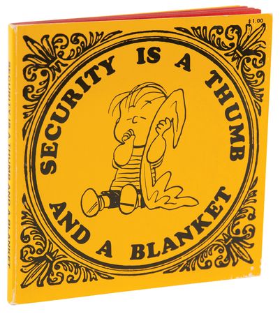 Lot #544 Charles Schulz Signed Sketch of Snoopy in Book - Security is a Thumb and a Blanket - Image 3
