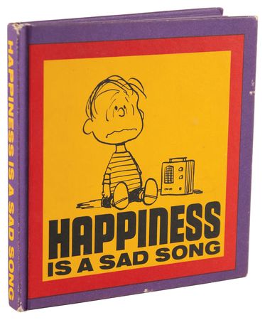 Lot #543 Charles Schulz Signed Book - Happiness Is a Sad Song - Image 3
