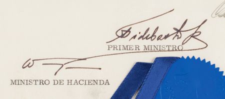 Lot #160 Fidel Castro Document Signed - Image 3