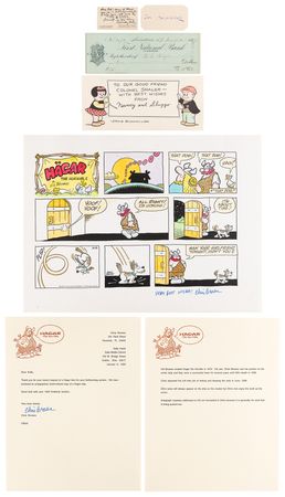 Lot #417 Cartoonists (6) Signed Items - Image 1