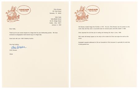 Lot #417 Cartoonists (6) Signed Items - Image 3