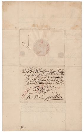 Lot #187 King George I Letter Signed to Leopold, Prince of Anhalt-Köthen - Image 3