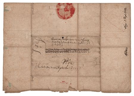 Lot #196 Maximilian II, Holy Roman Emperor Letter Signed - Image 3