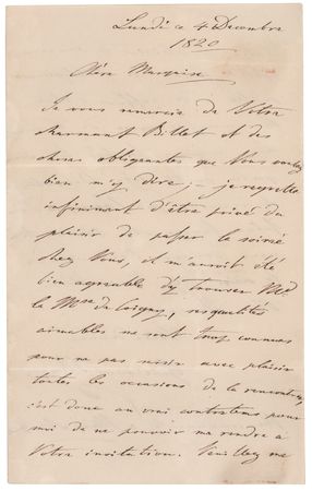 Lot #191 King William II of the Netherlands Autograph Letter Signed - Image 1