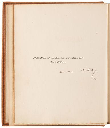 Lot #612 Oscar Wilde Signed Book - The Picture of Dorian Gray (Ltd. Ed. #40/250) - Image 4