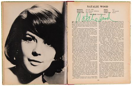 Lot #874 Steve McQueen and Natalie Wood Signed Book with (30+) Hollywood Signatures - Image 4