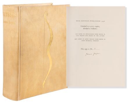 Lot #597 James Joyce Signed Book - Ulysses (Ltd. Ed. #6/100, Published by The Bodley Head in 1936) - Image 1