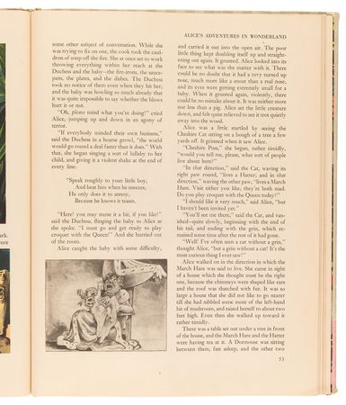 Lot #375 Alice in Wonderland concept drawing of Duchess and Baby by David Hall for Walt Disney's Surprise Package book - Image 4