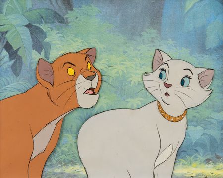 Lot #493 Thomas O'Malley and Duchess production cel from The Aristocats - Image 2