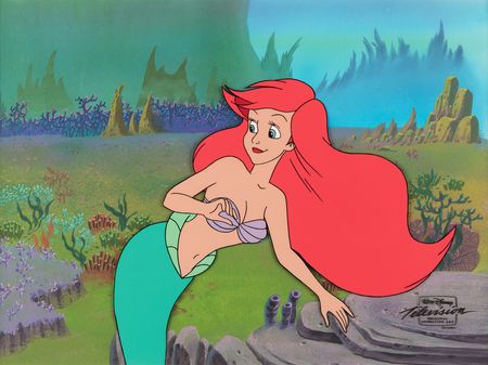 Lot #502 Ariel production cel from The Little Mermaid television show - Image 2