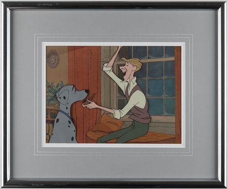 Lot #386 Perdita and Roger Radcliffe production cels from One Hundred and One Dalmatians - Image 1