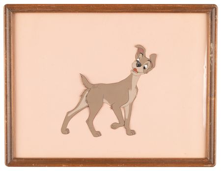 Lot #384 Tramp production cel from Lady and the Tramp - Image 1