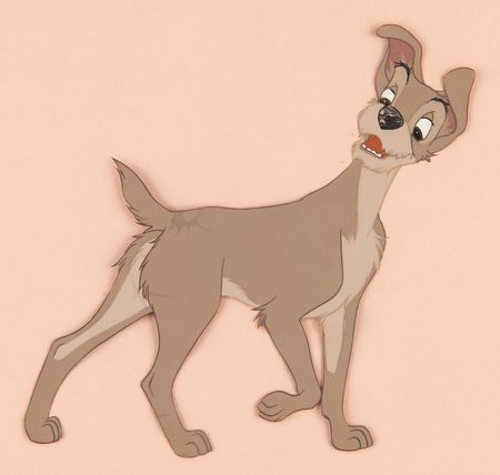 Lot #384 Tramp production cel from Lady and the Tramp - Image 2