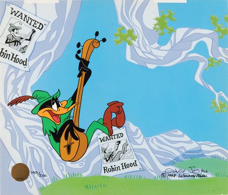 Lot #505 Chuck Jones signed Daffy Duck limited edition cel from the Stars of Termite Terrace Series (Ltd. Ed. #199/200) - Image 1