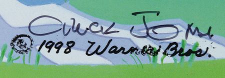 Lot #505 Chuck Jones signed Daffy Duck limited edition cel from the Stars of Termite Terrace Series (Ltd. Ed. #199/200) - Image 3