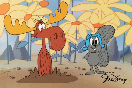 Lot #553 Rocky and Bullwinkle limited edition cel signed by June Foray (Ltd. Ed. #39/200) - Image 2