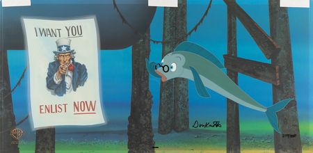 Lot #531 Don Knotts signed hand-painted cel for The Incredible Mr. Limpet (Ltd. Ed. #273/350) - Image 1