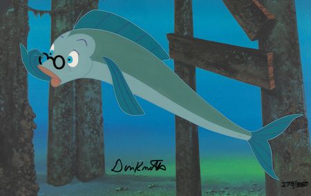 Lot #531 Don Knotts signed hand-painted cel for The Incredible Mr. Limpet (Ltd. Ed. #273/350) - Image 3