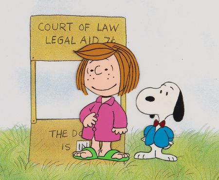 Lot #546 Snoopy and Peppermint Patty production cels from The Charlie Brown and Snoopy Show - Image 1