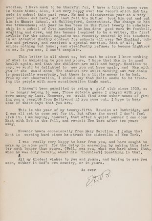 Lot #628 Earl Derr Biggers (7) Signed Items - Photograph and (6) Letters - Image 4