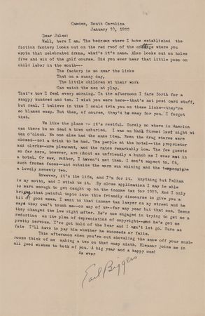 Lot #628 Earl Derr Biggers (7) Signed Items - Photograph and (6) Letters - Image 9