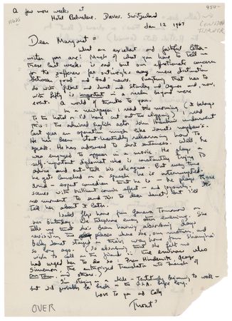 Lot #696 Thornton Wilder Signature and (2) Autograph Letters Signed - Image 2